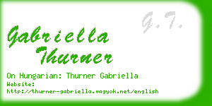 gabriella thurner business card